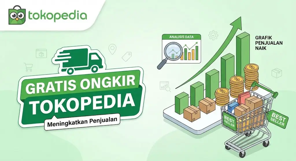 Analisis: Apakah Gratis Ongkir di Tokopedia Terbukti Meningkatkan Penjualan?