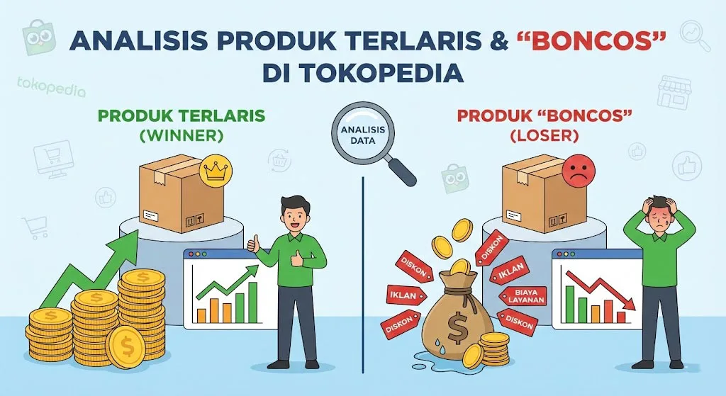 Cara Menganalisis Produk Terlaris dan Boncos di Tokopedia TikTok Shop