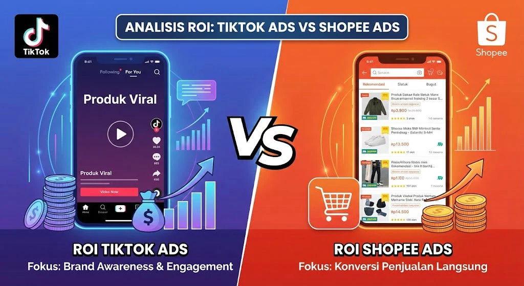 Analisis ROI: TikTok Ads vs Shopee Ads - Mana yang Lebih Menguntungkan?