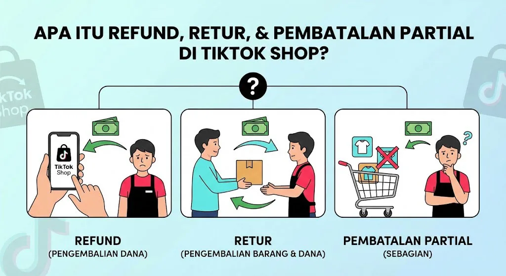 Jenis-jenis Refund TikTok Shop: Pembatalan, Retur, dan Partial
