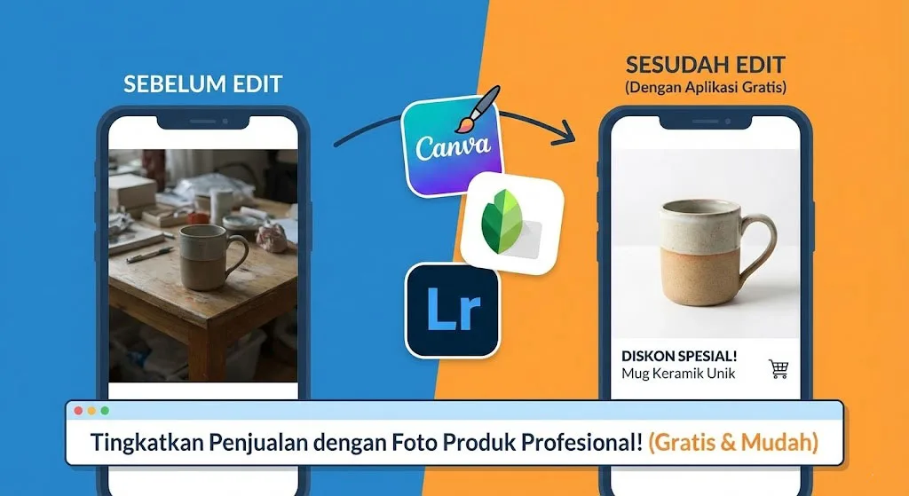 Daftar Aplikasi Edit Foto Produk Gratis untuk Seller Online