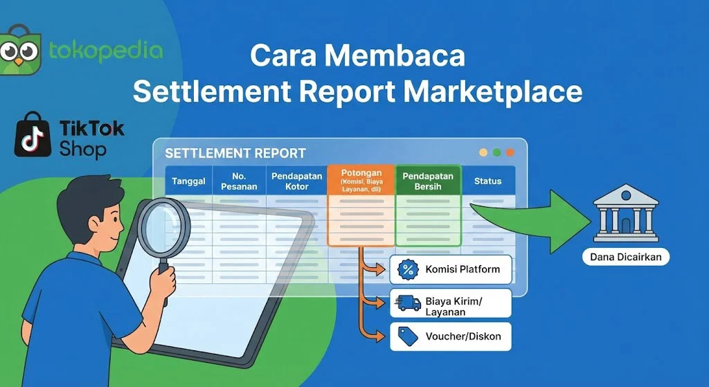 Cara Membaca dan Memahami Settlement Report Tokopedia TikTok Shop