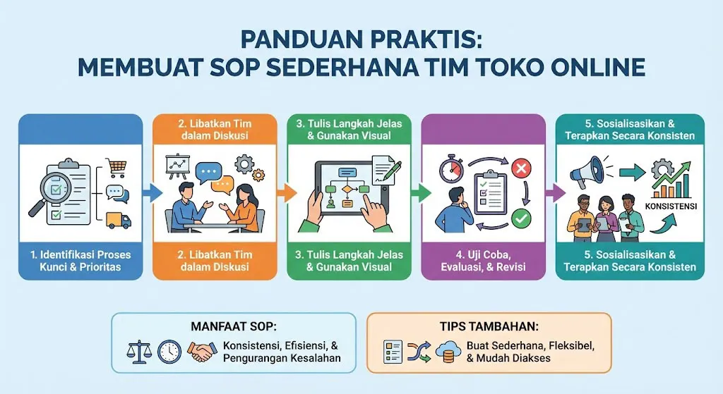Cara Membuat SOP Sederhana untuk Tim Toko Online