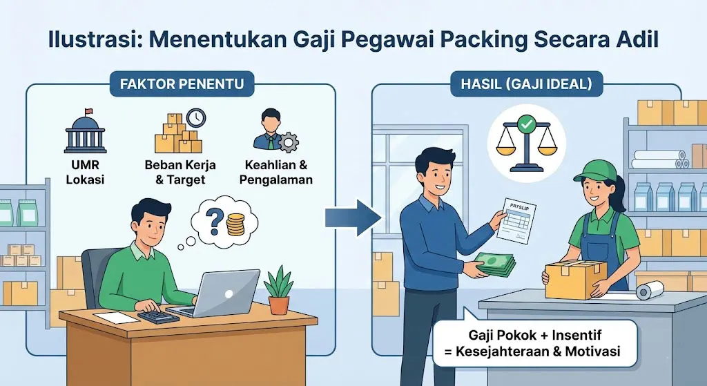 Cara Menentukan Fee/Gaji yang Ideal untuk Pegawai Packing Online Shop
