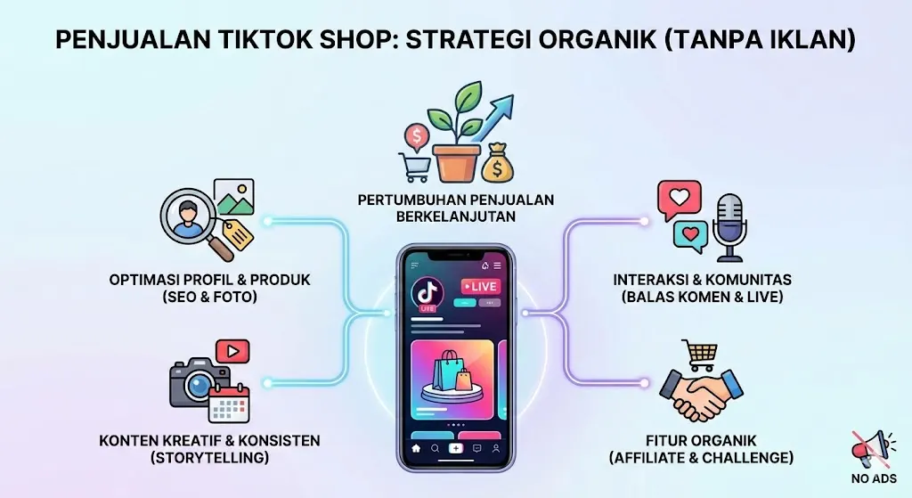 Cara Meningkatkan Penjualan di TikTok Shop Tanpa Iklan
