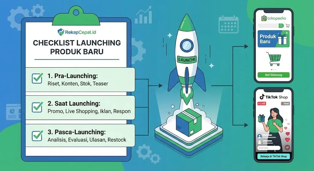 Checklist Lengkap Sebelum Launching Produk Baru di Tokopedia dan TikTok Shop