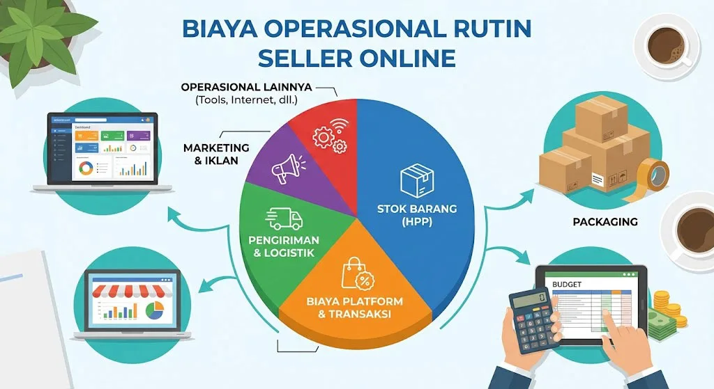 Ini Daftar Biaya Operasional Yang Wajib Dikeluarkan Rutin Penjual Online