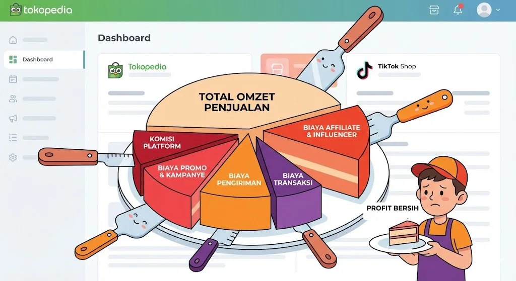 Jenis-Jenis Potongan yang Ditanggung Seller Tokopedia dan TikTok Shop