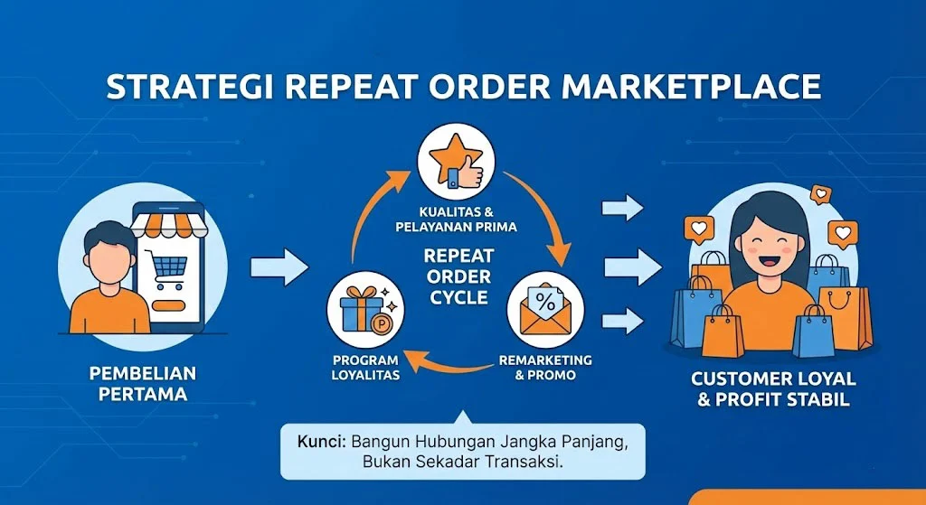 Strategi Cuan: Cara Membangun Repeat Order Customer di Marketplace