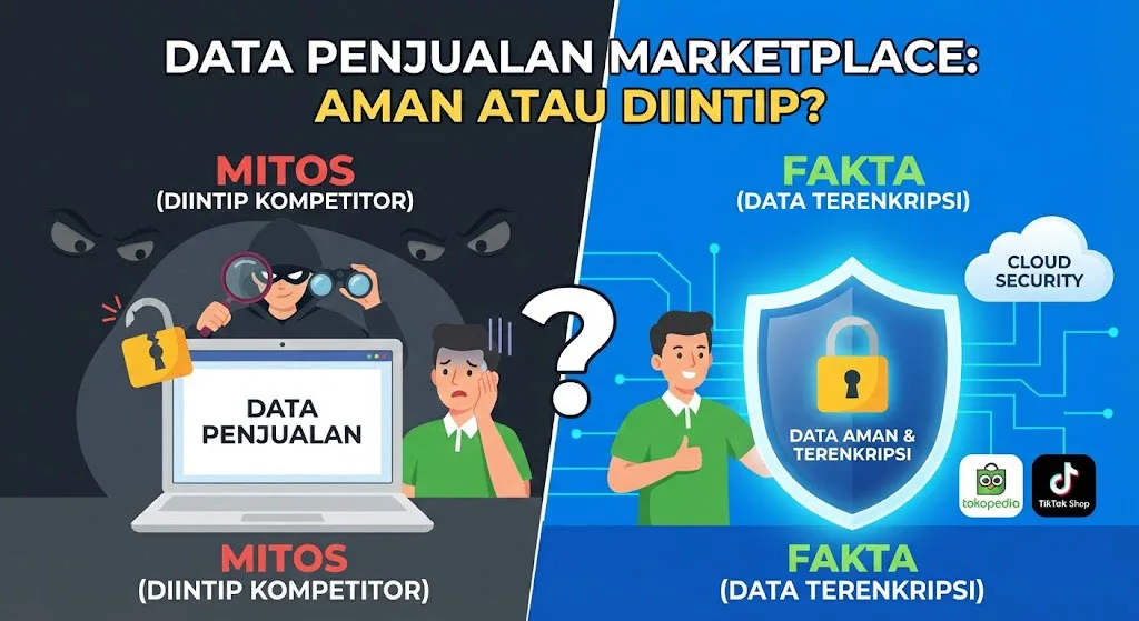 Keamanan data penjualan marketplace untuk seller online Indonesia