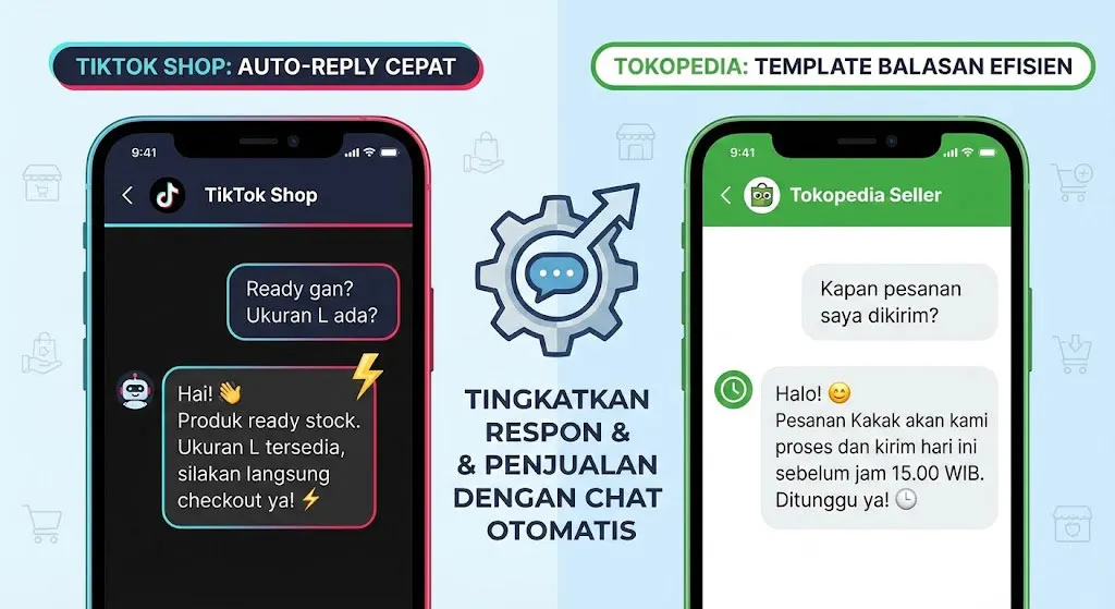 10 Template Chat Otomatis yang Meningkatkan Konversi di TikTok Shop dan Tokopedia