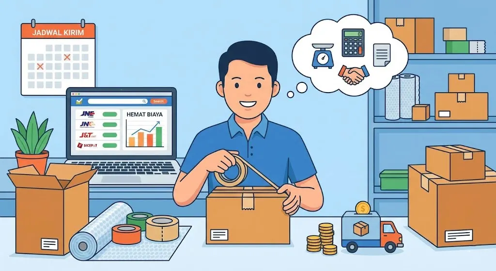 Tips Menghemat Pengeluaran Seller Online untuk Biaya Packing Pengiriman