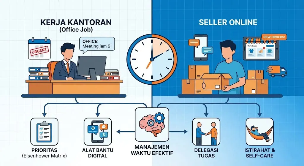 Tips Mengelola Waktu untuk Seller yang Masih Kerja Kantoran