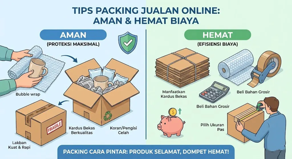 Tips Packing Produk Jualan Online yang Aman dan Hemat Biaya