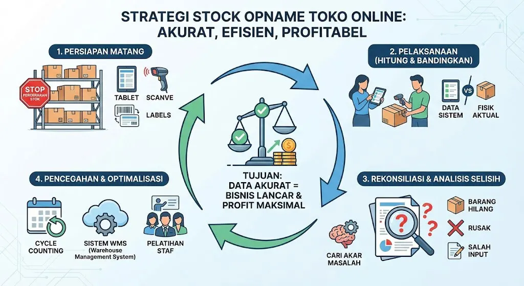 Tips dan Strategi Melakukan Stock Opname Toko Online