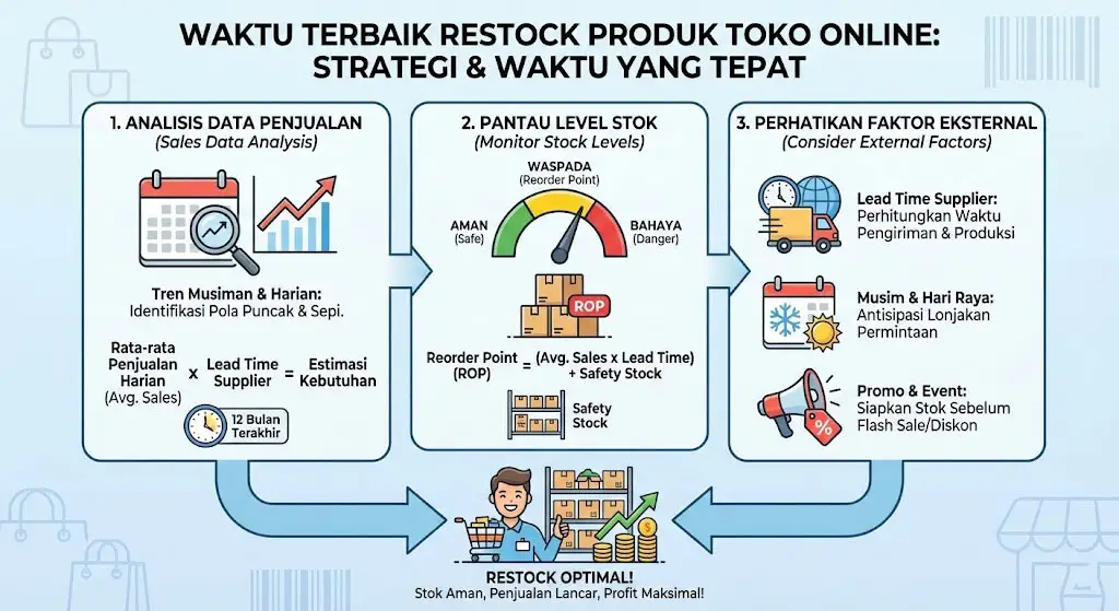 Cara Menentukan Waktu Terbaik untuk Restock Produk Toko Online
